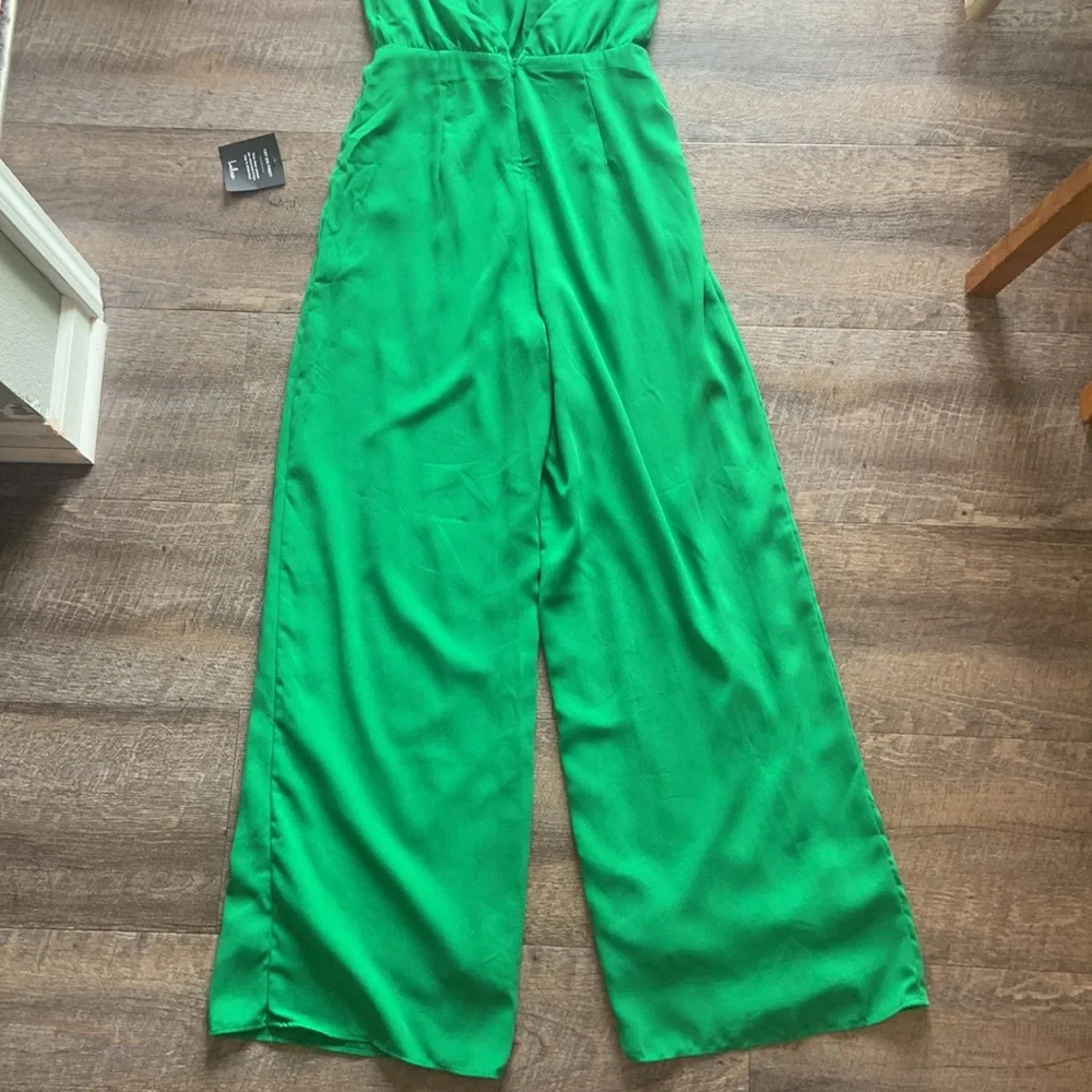 Lulus Epitome of Elegant Knotted Halter Wide-Leg Jumpsuit - Picture 8 of 15